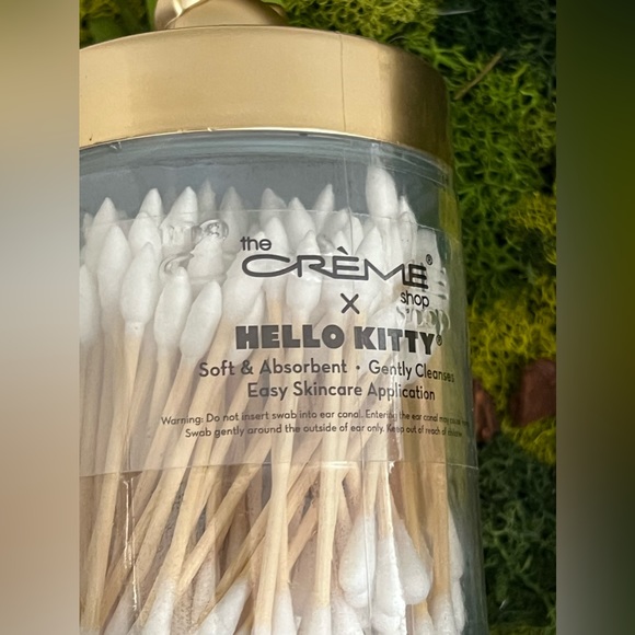 Hello Kitty Gold Reusable Jar - cotton swabs🧡 - Picture 4 of 7